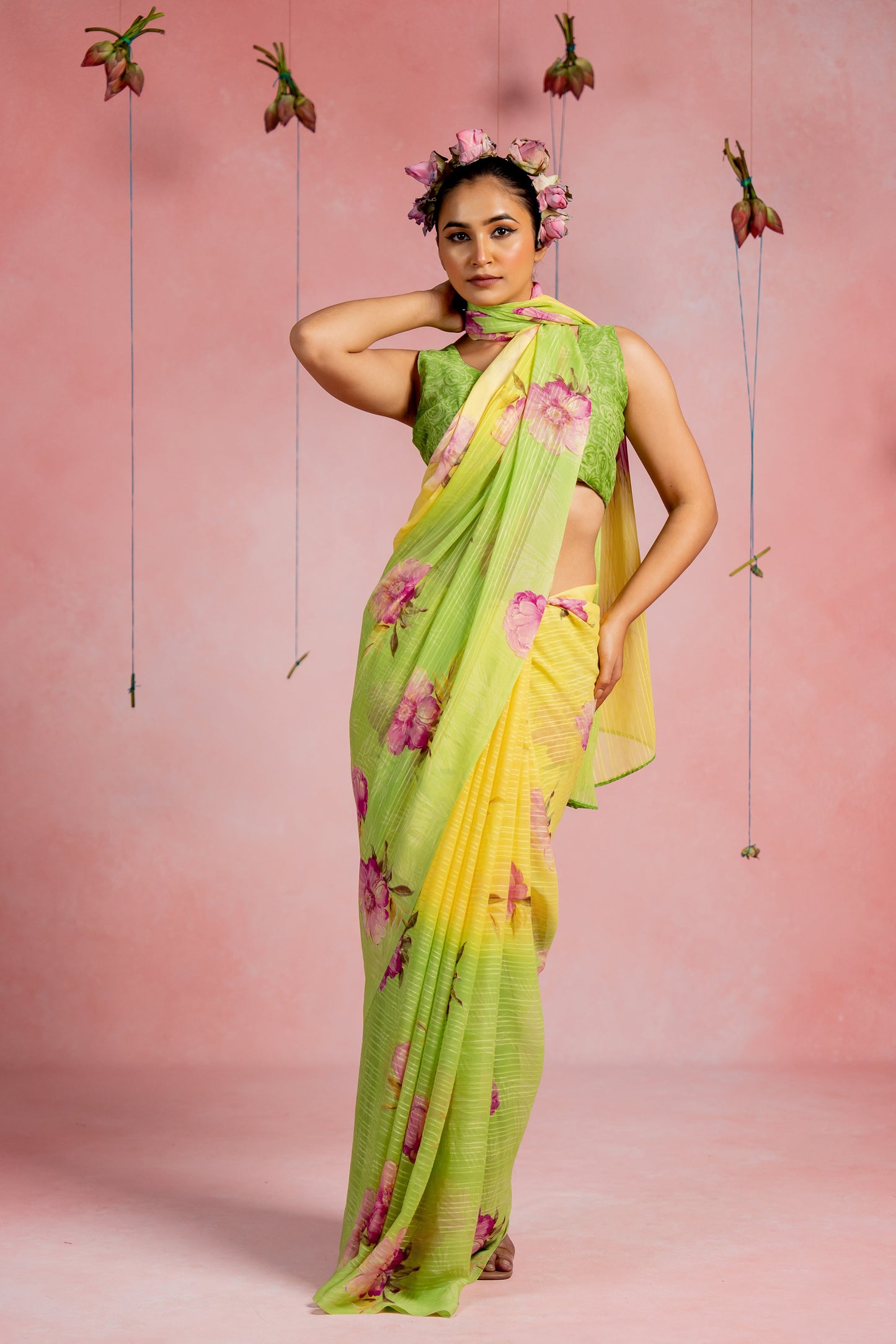 Women's Georgette Floral Printed Saree