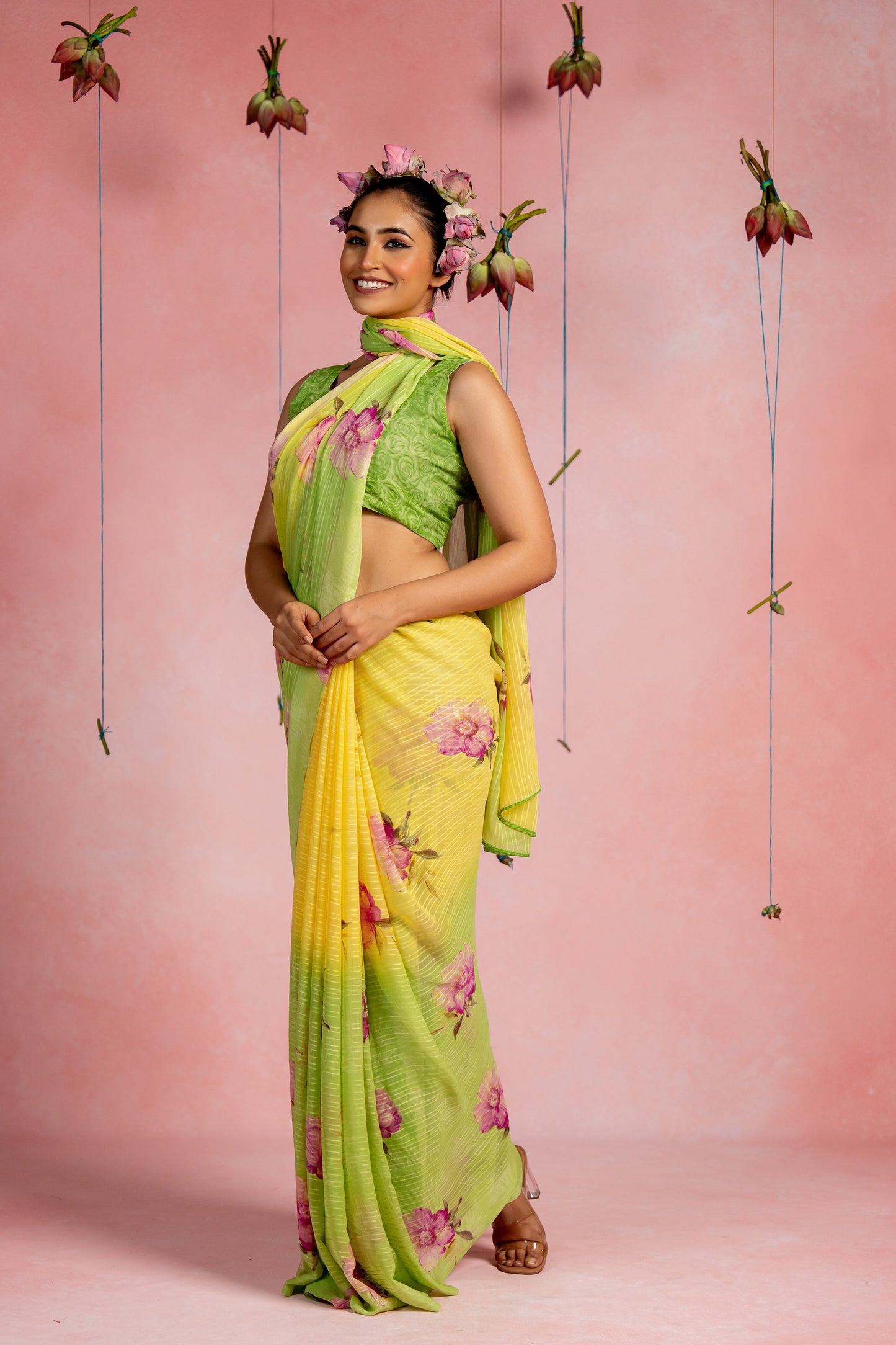 Women's Georgette Floral Printed Saree