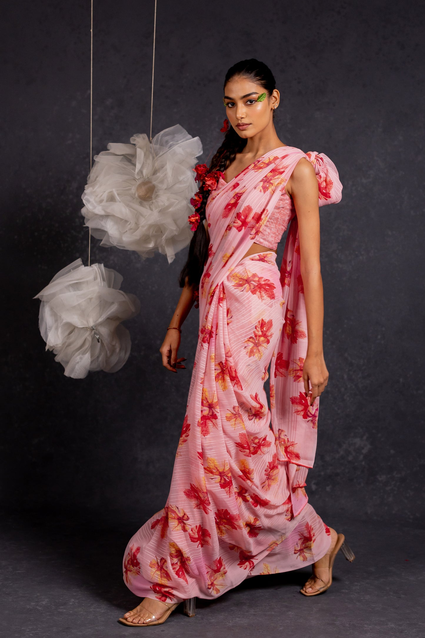 Women's Georgette Floral Printed Saree