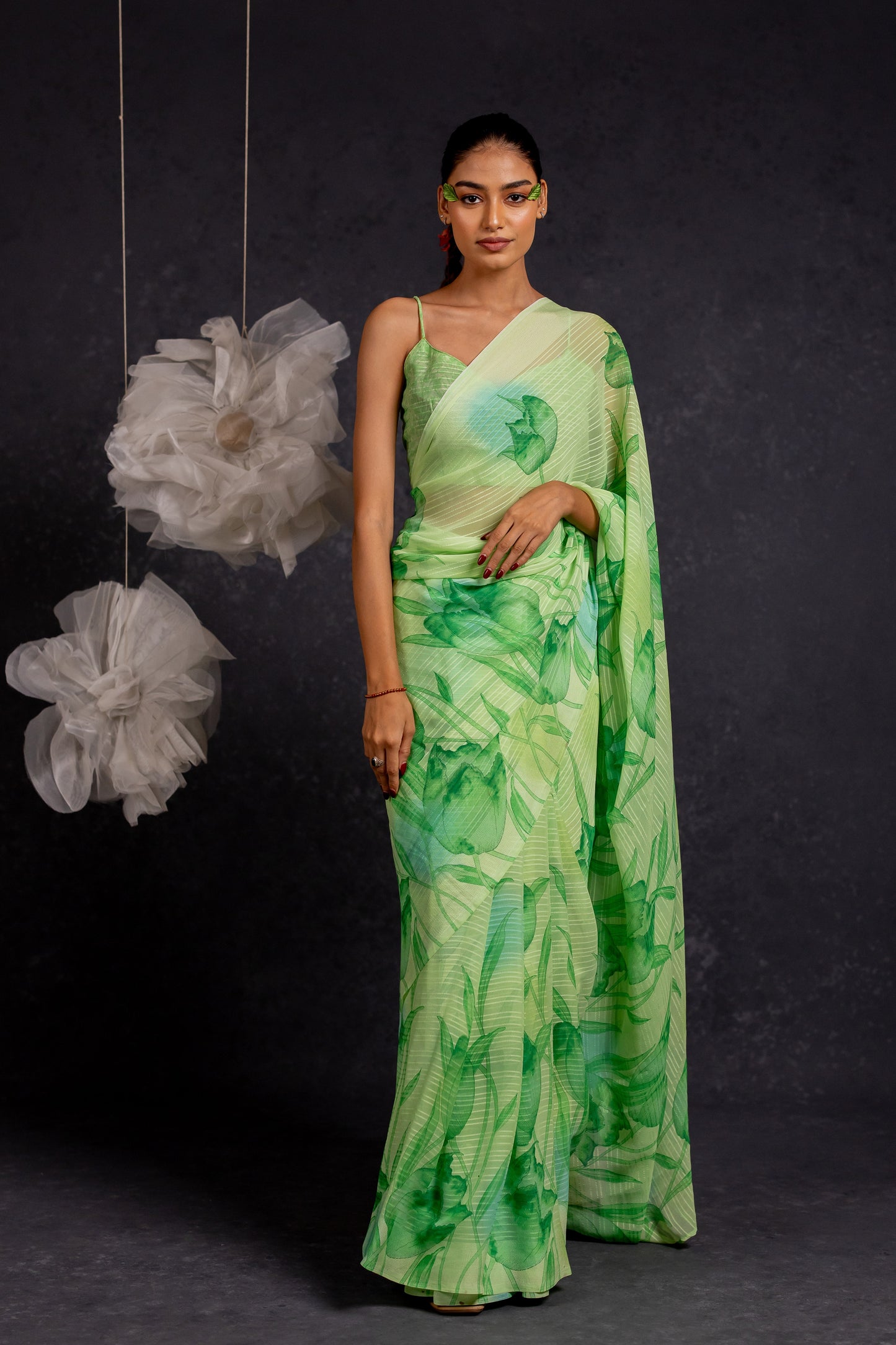 Women's Georgette Floral Printed Saree