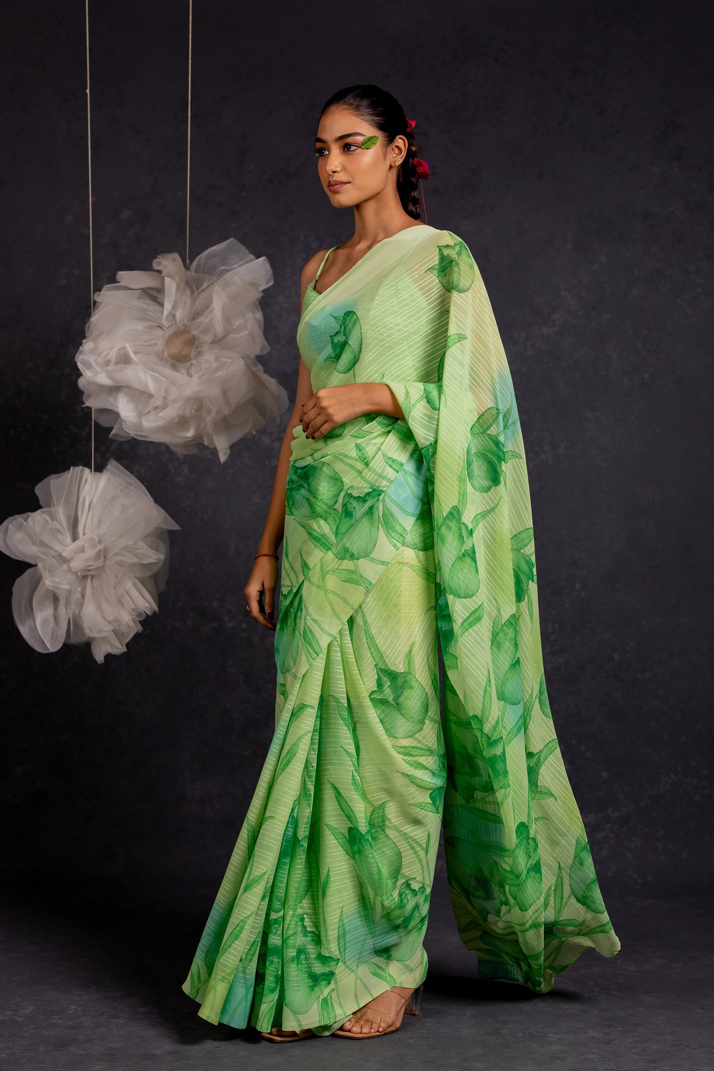 Women's Georgette Floral Printed Saree