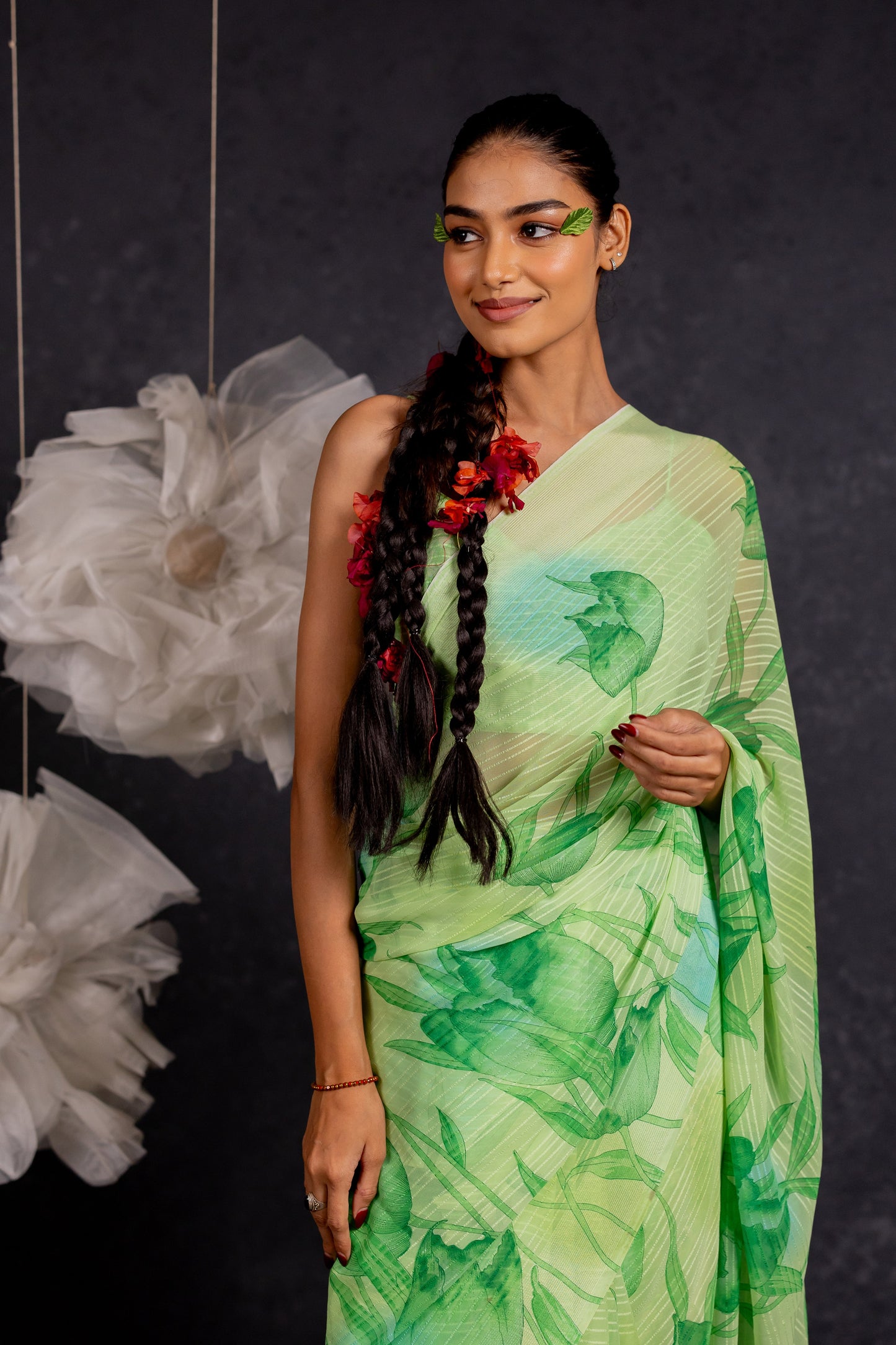 Women's Georgette Floral Printed Saree