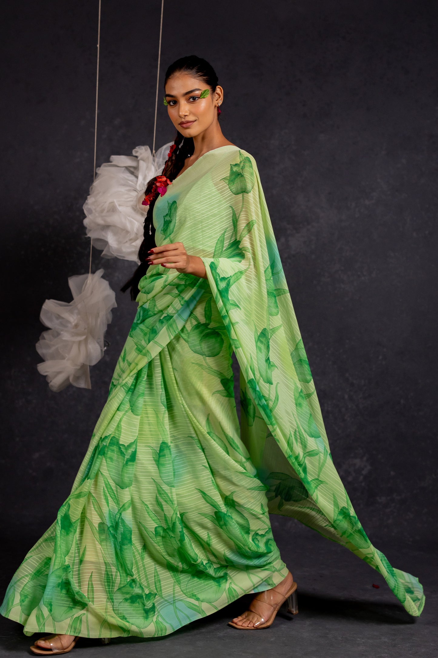 Women's Georgette Floral Printed Saree