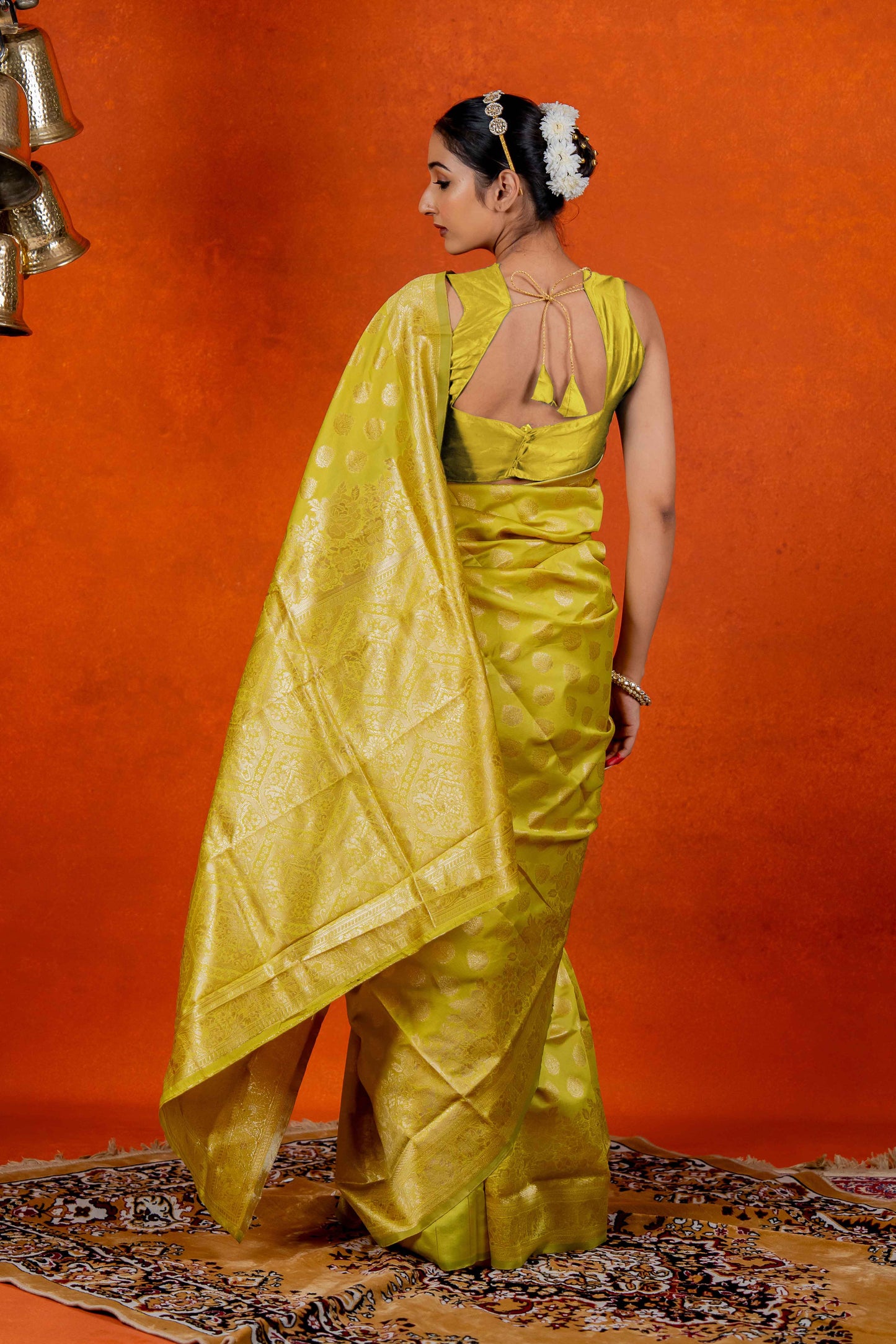 Stunning Silk Blend Saree with Zari Woven Design