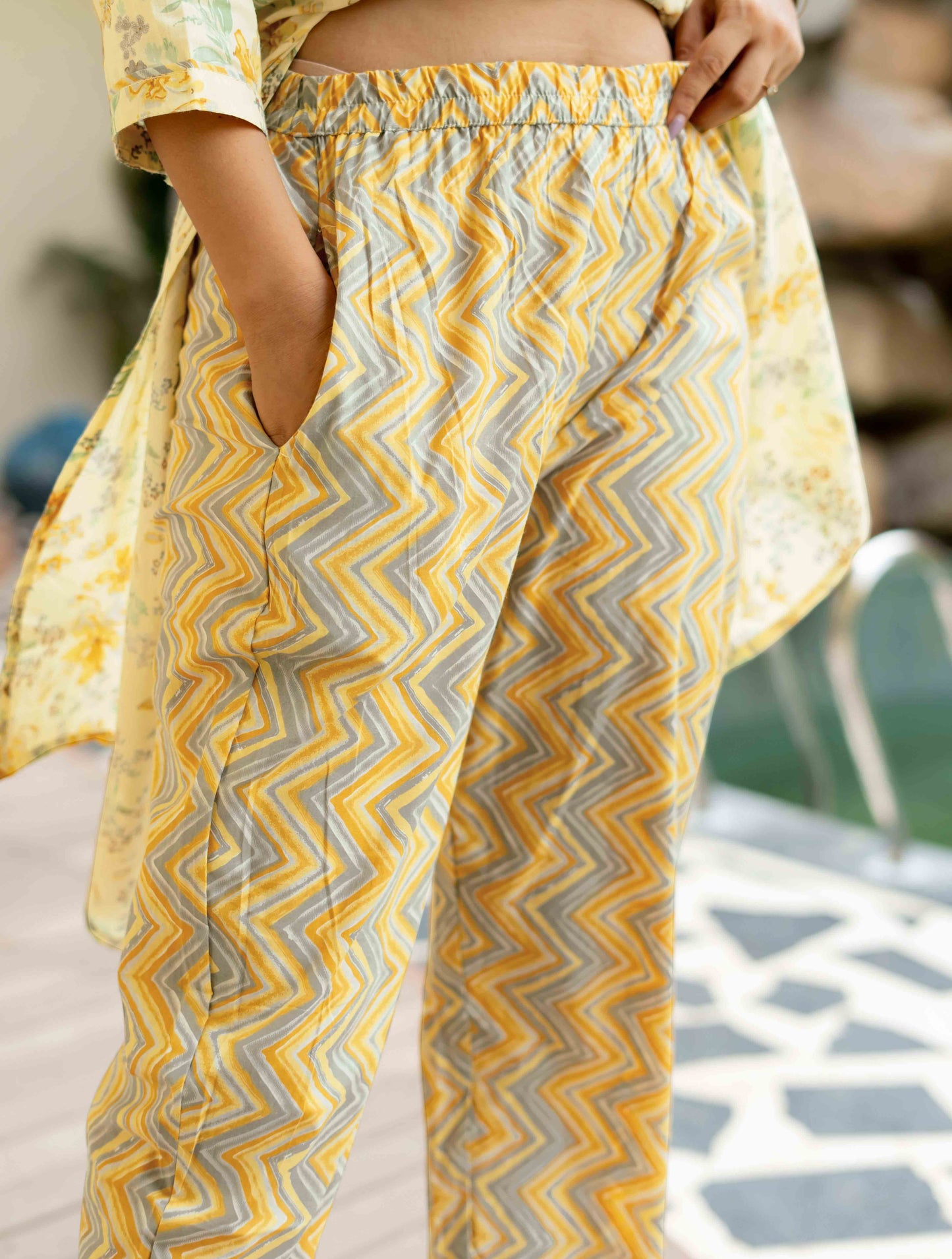 Floral Print Cotton Kurta Set with dupatta