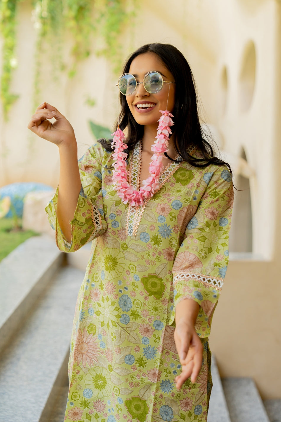 Trendy Cotton Blend Floral Printed Co-Ord Set