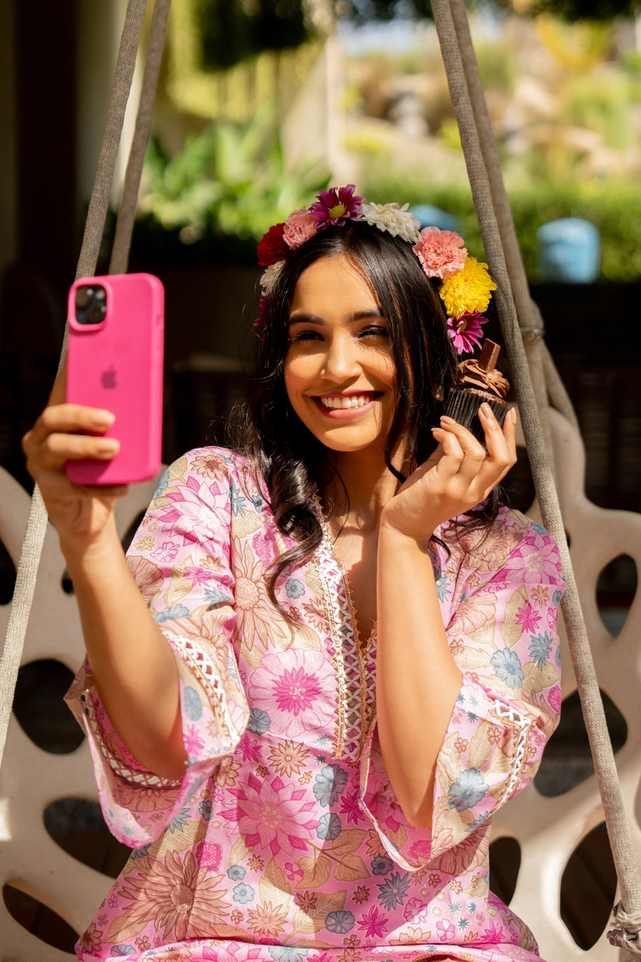 Trendy Cotton Blend Floral Printed Co-Ord Set