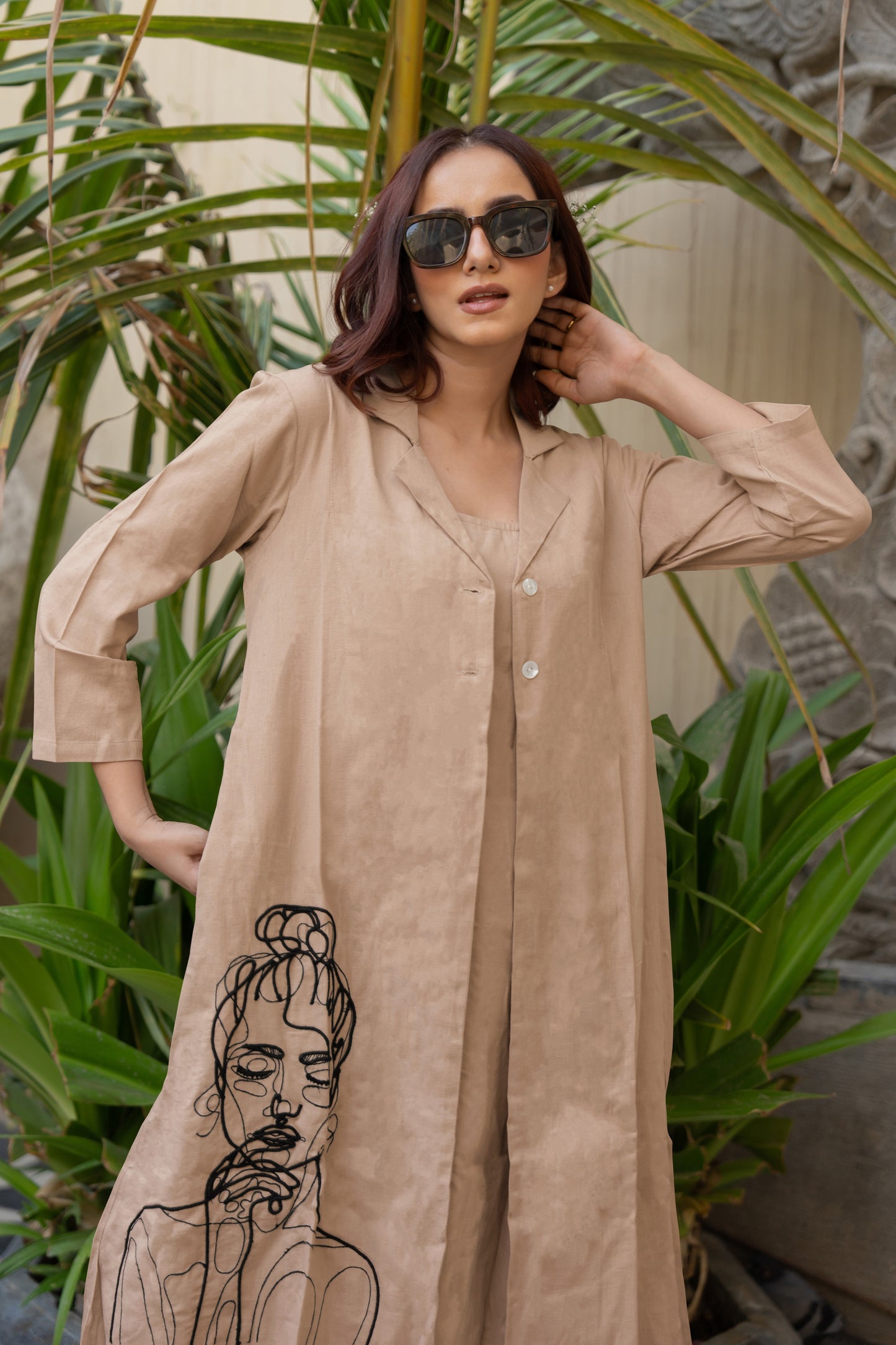 Flawless Thread Embroidery Work Dress