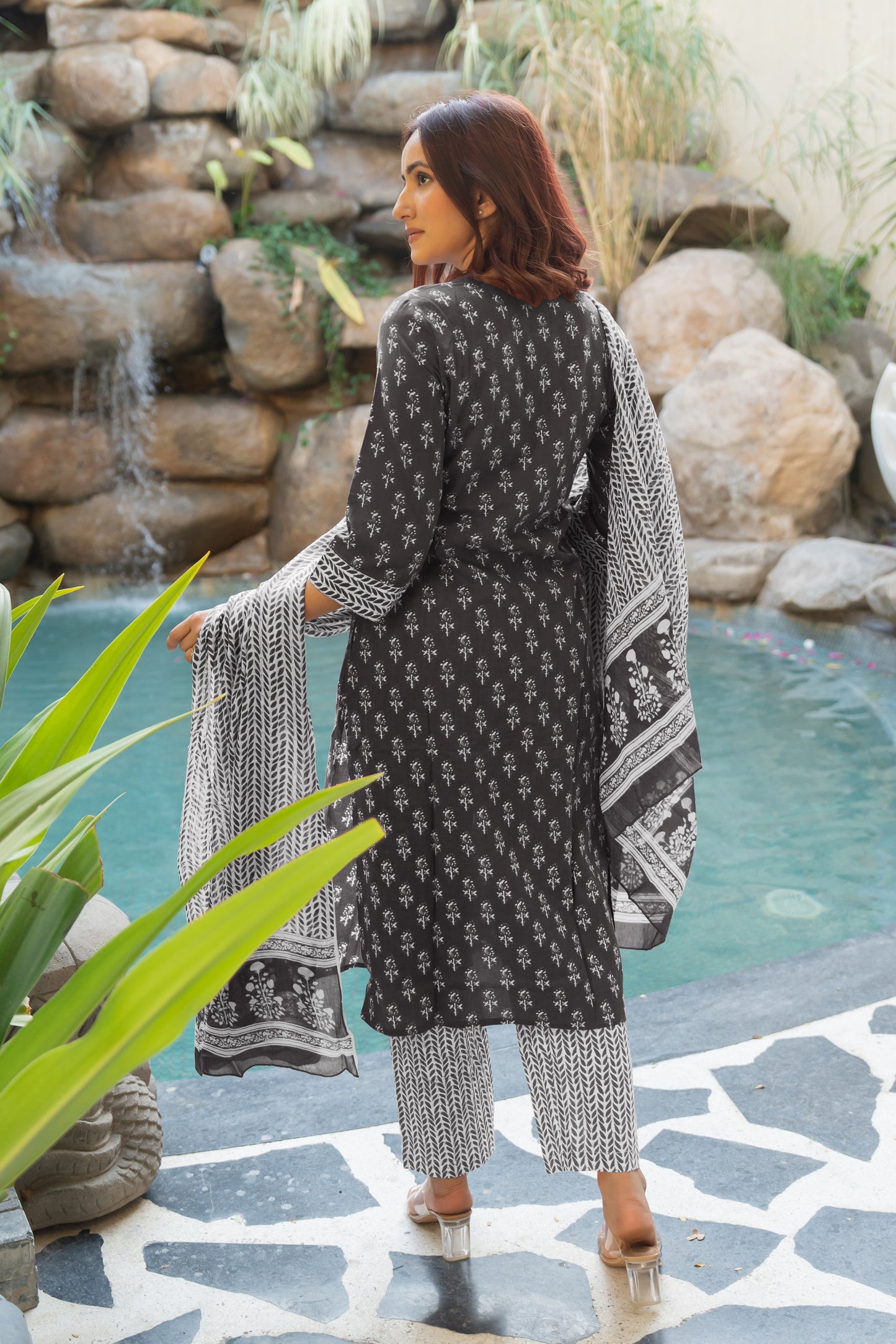 Latest Cotton Floral Print Kurta Set with dupatta