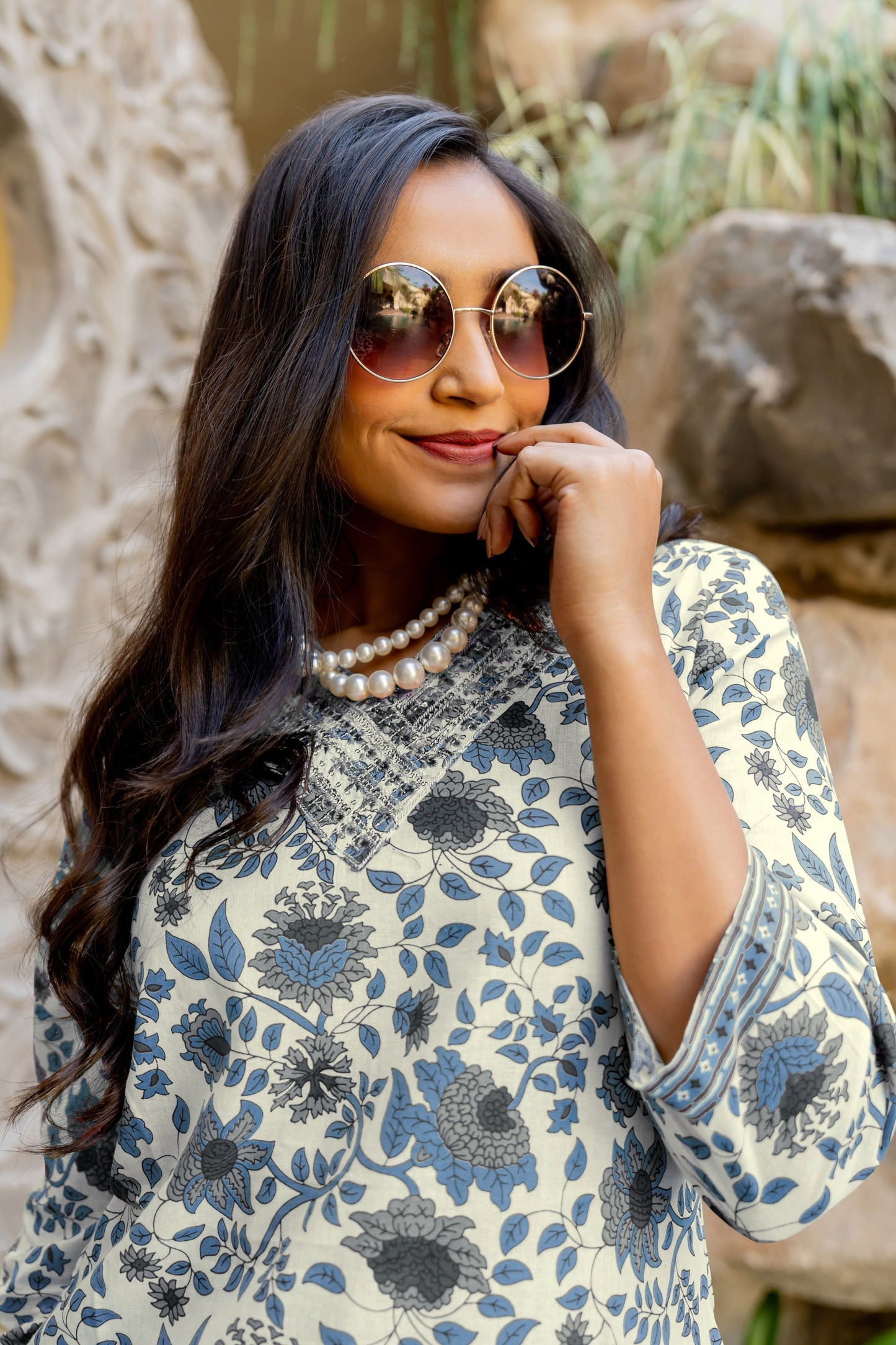 Latest Cotton Floral Print Kurta Set with dupatta