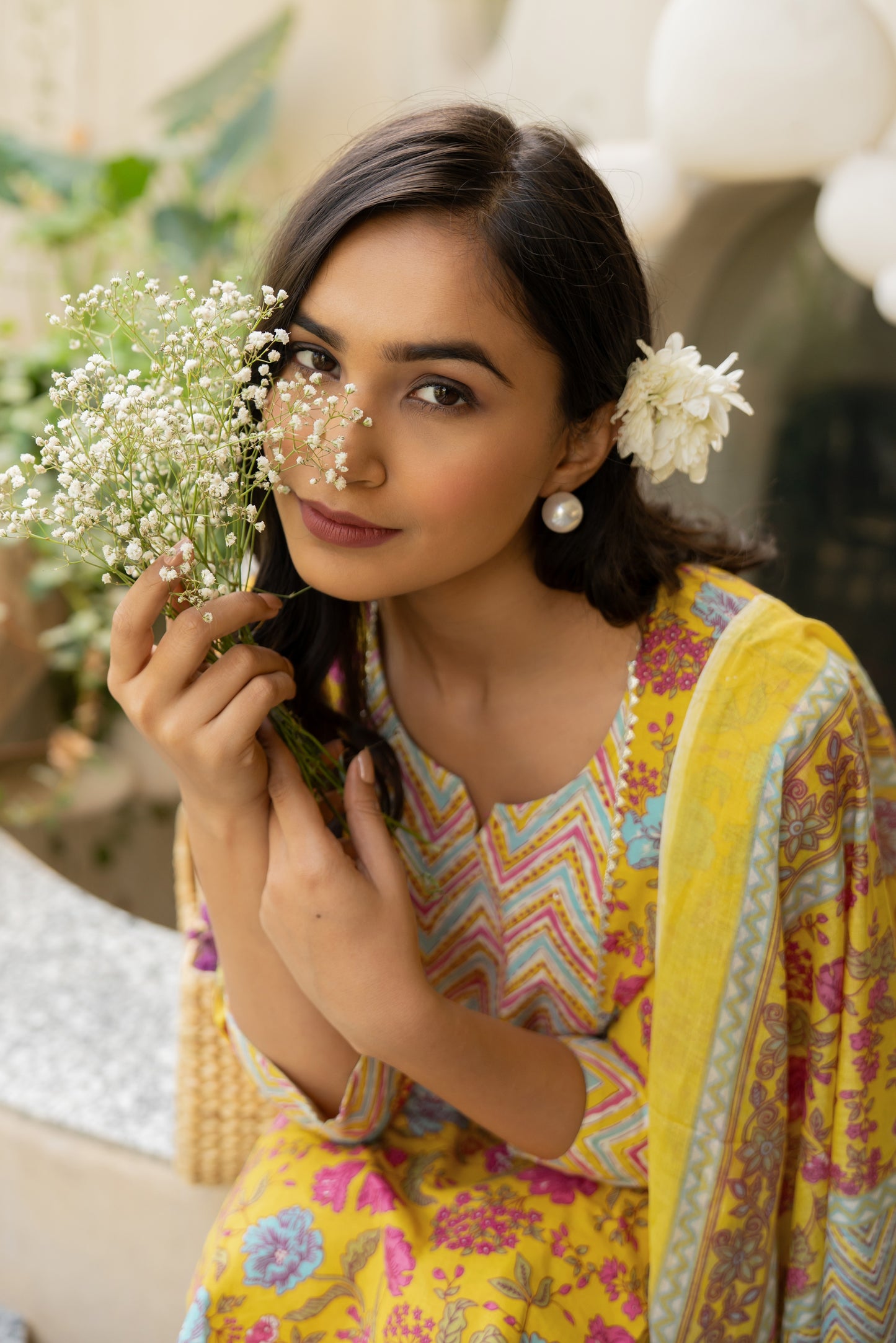 Latest Cotton Floral Print Kurta Set with dupatta