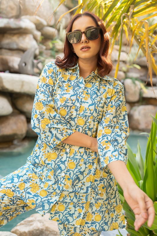 Latest Floral Print Cotton Co-ord Set