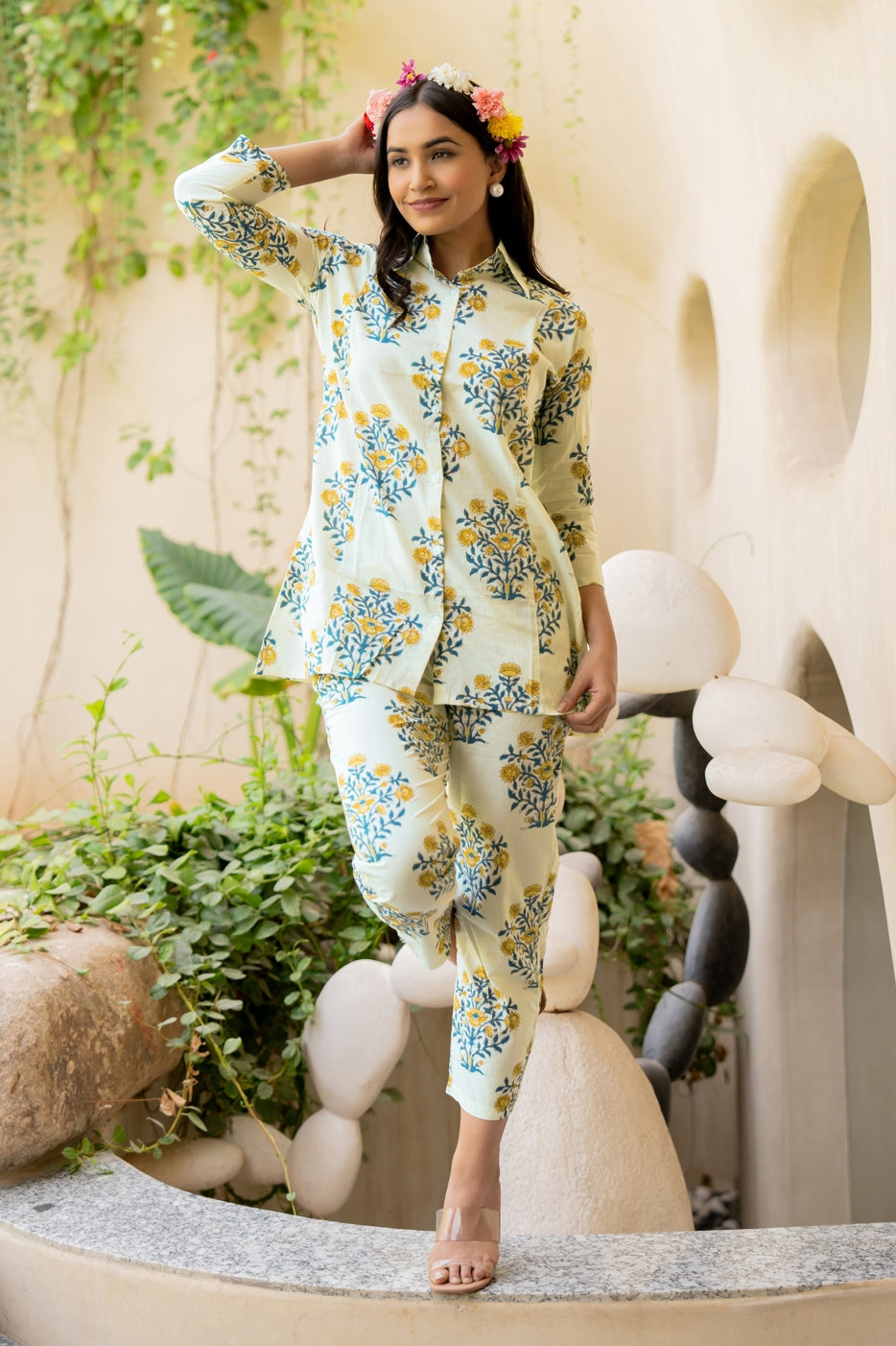 Latest Floral Print Cotton Co-ord Set