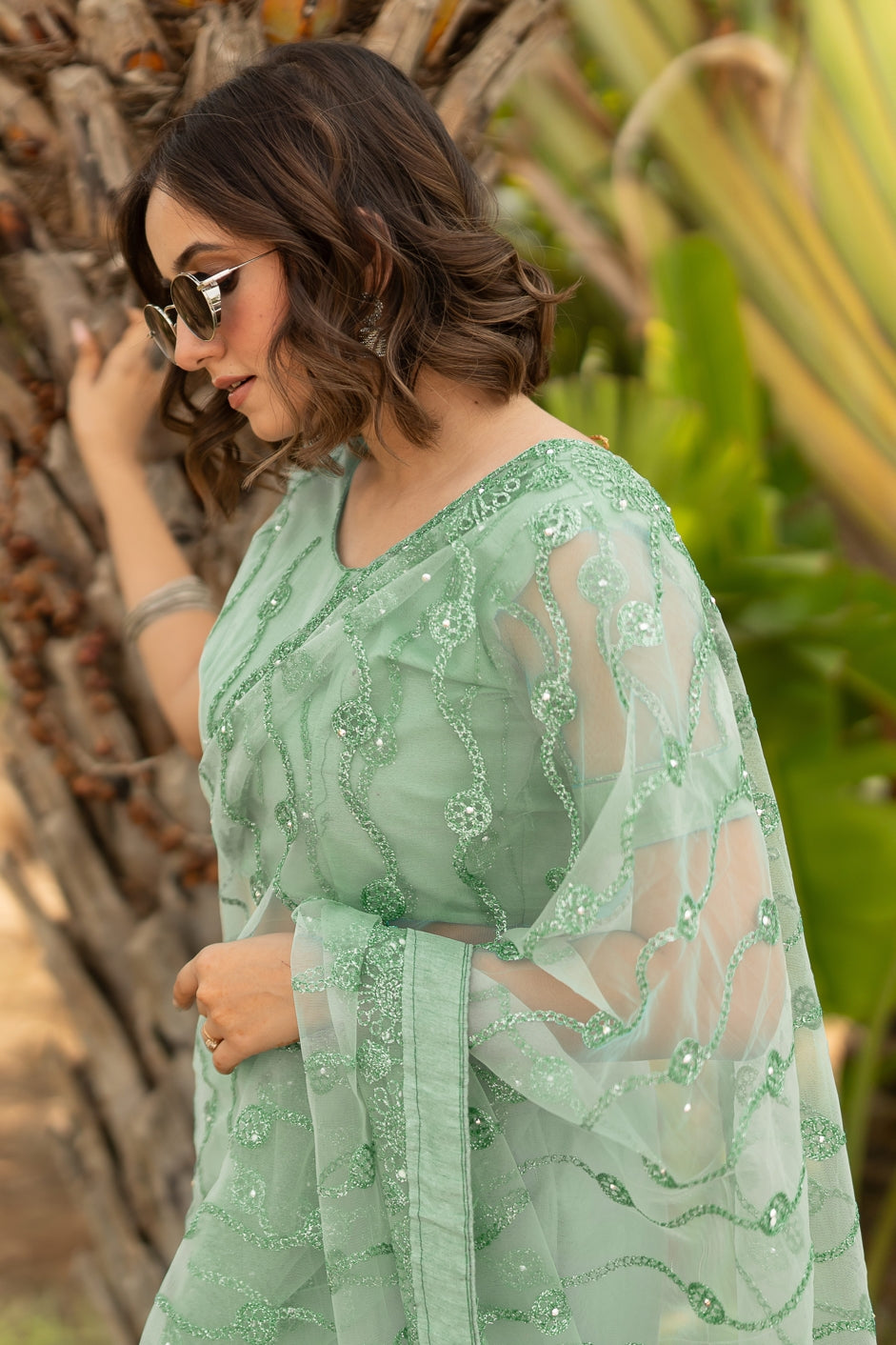 Intricate Embroidered Saree