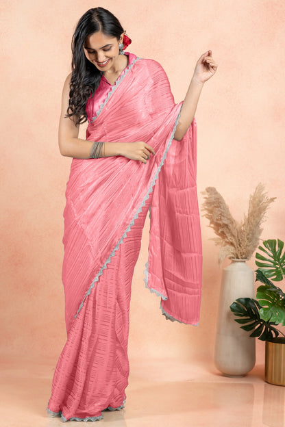 Luxe Organza with Silver Saree