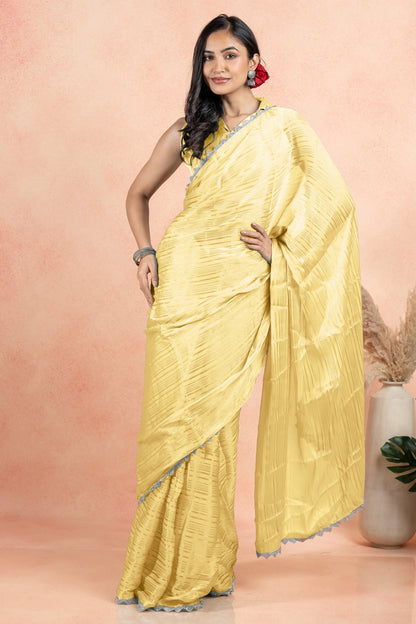 Luxe Organza with Silver Saree