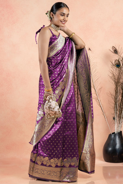 Golden Splendor Silk Saree