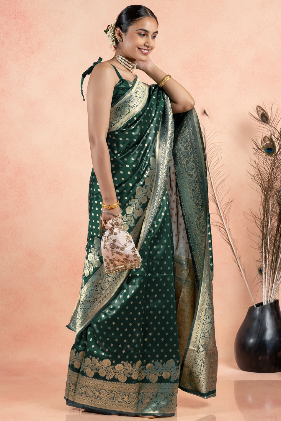 Golden Splendor Silk Saree