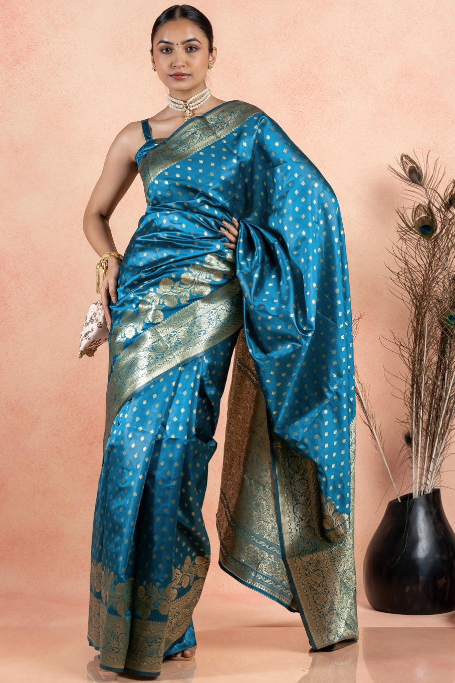 Golden Splendor Silk Saree