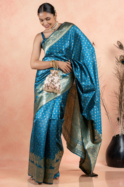 Golden Splendor Silk Saree