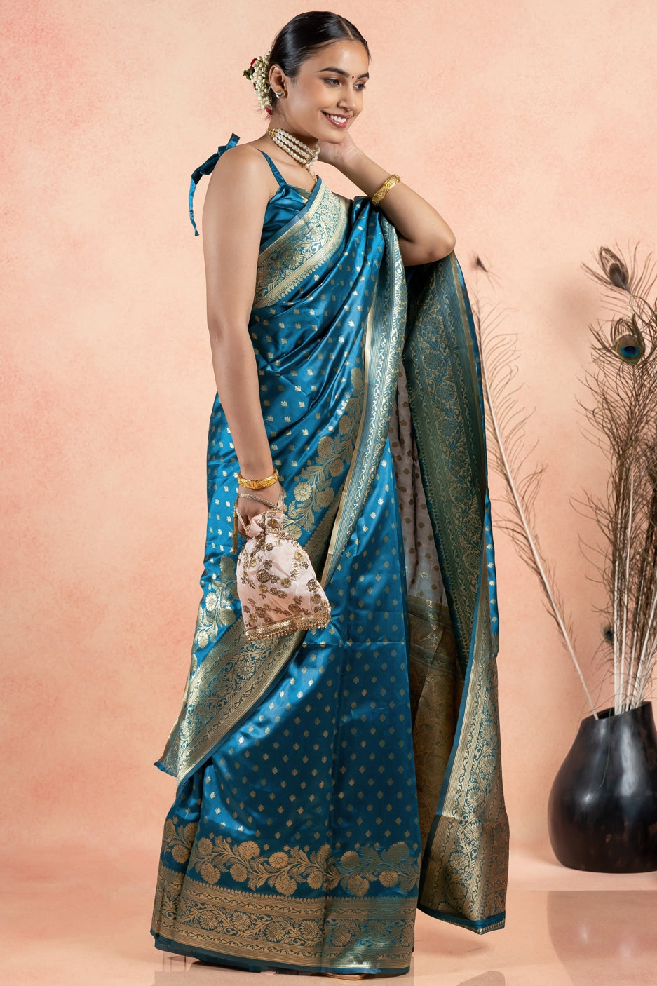 Golden Splendor Silk Saree