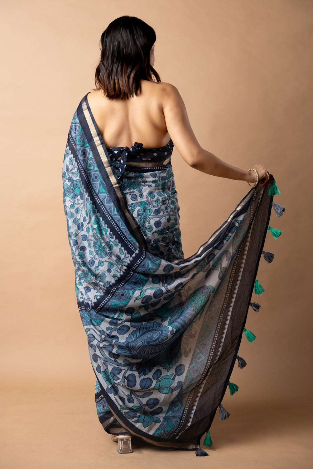 Fancy Floral Printed Viscose Rayon Saree