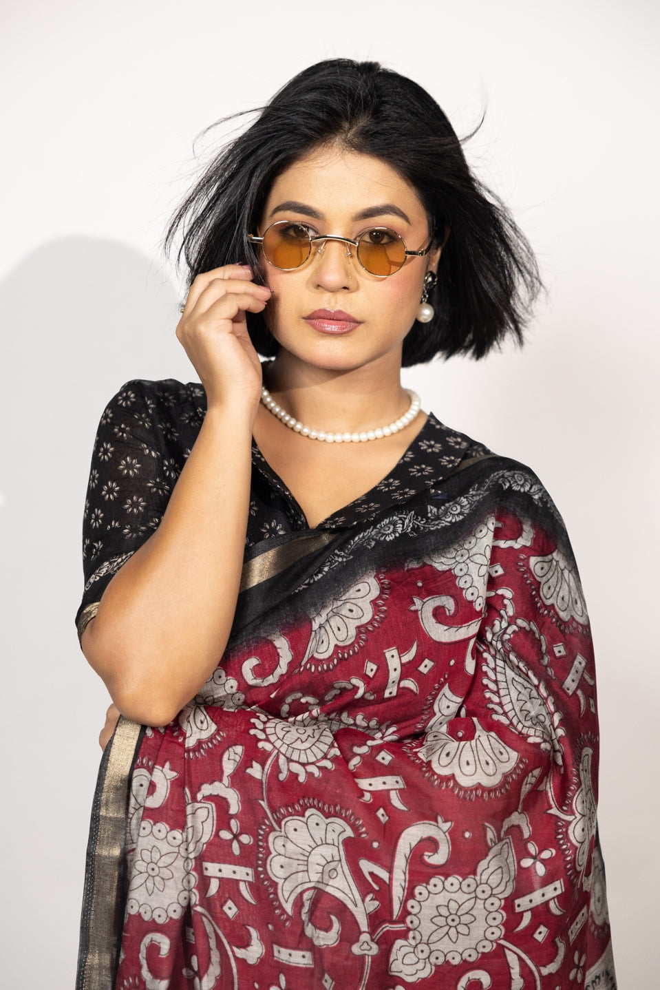 Beautiful Madhubani Printed Viscose Rayon Saree