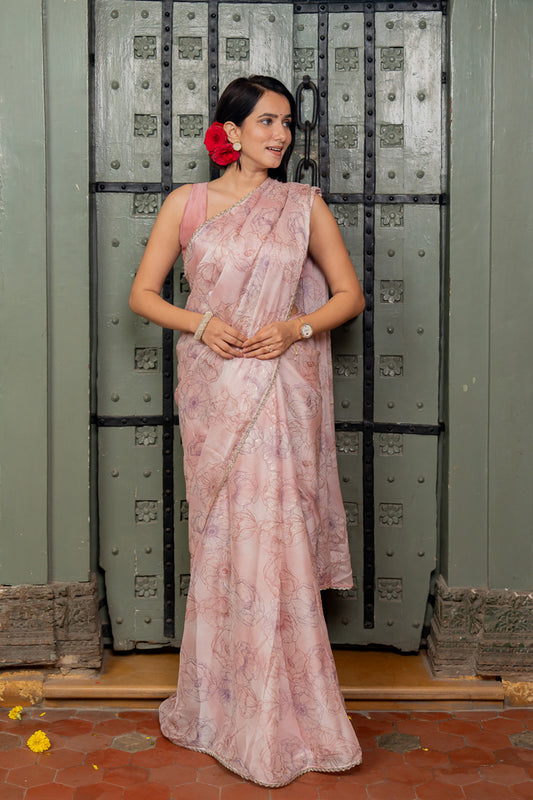 Chiffon Saree with Delicate Work