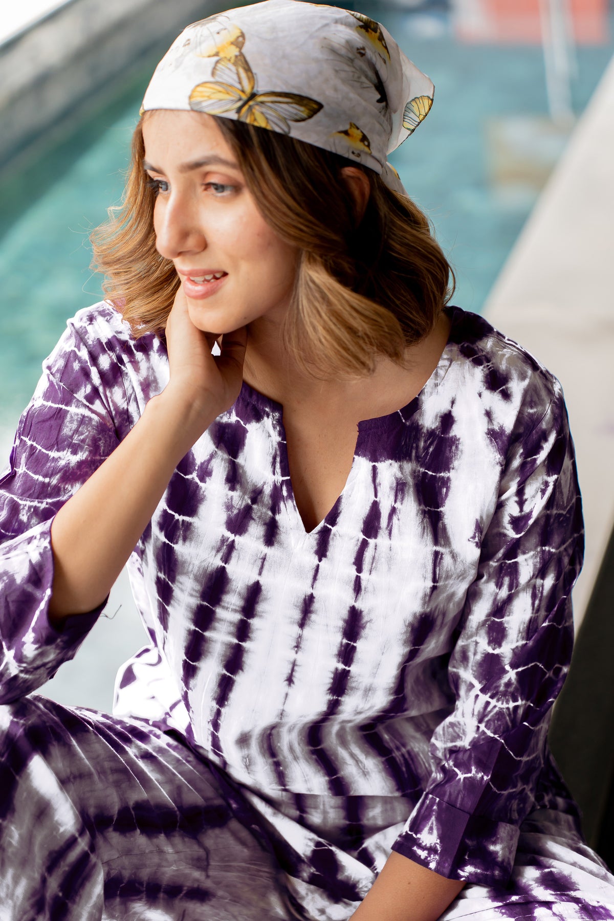 Shibori Night Suit