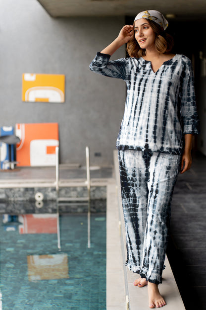 Shibori Night Suit