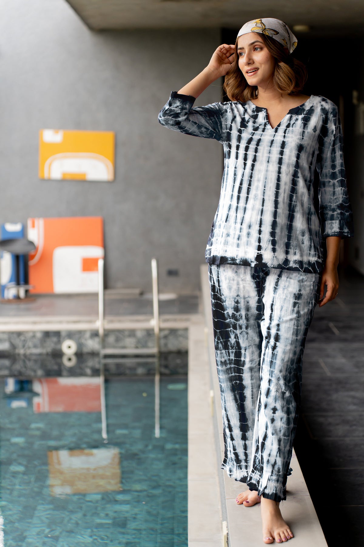Shibori Night Suit