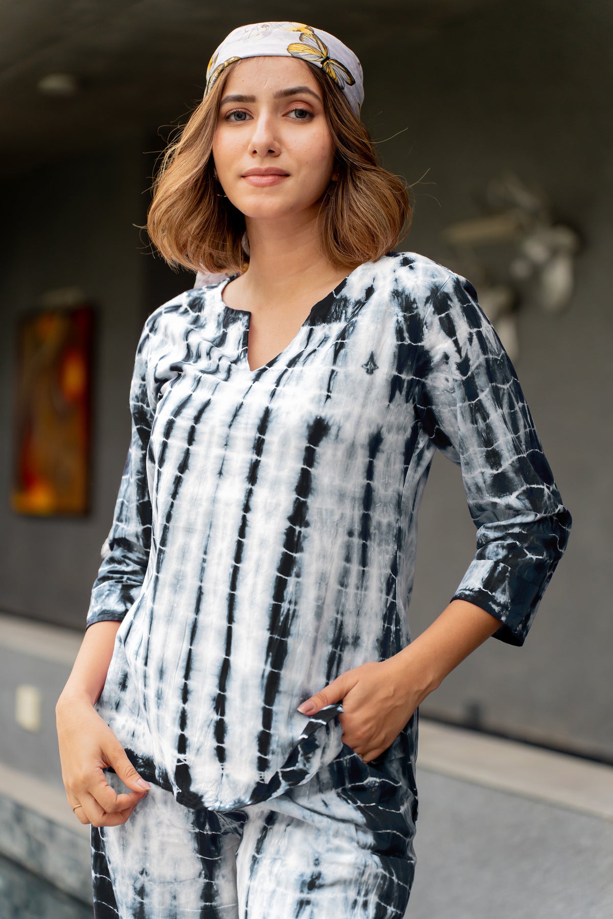 Shibori Night Suit