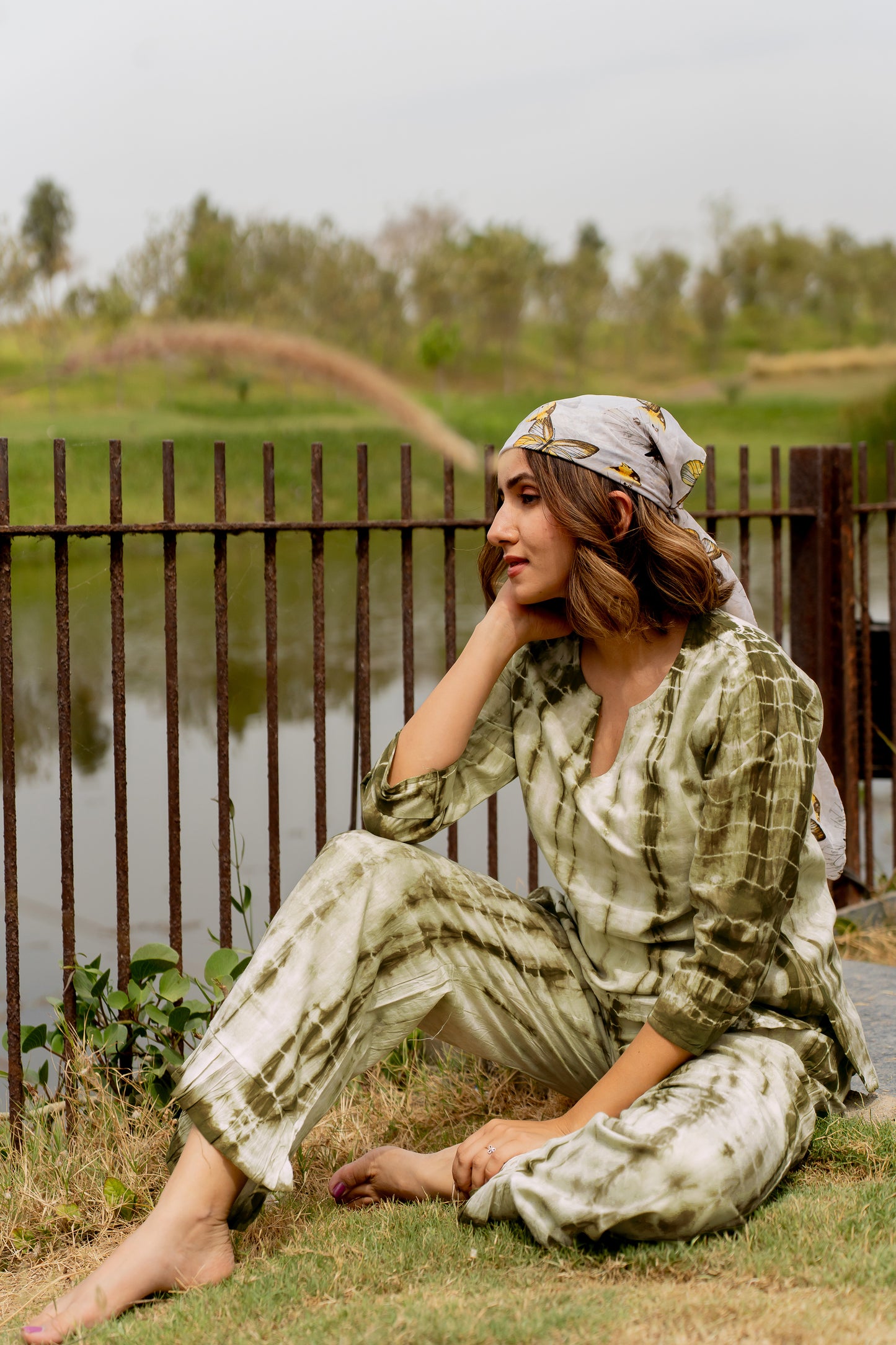 Shibori Night Suit