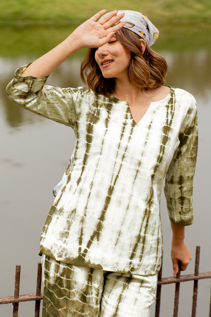 Shibori Night Suit