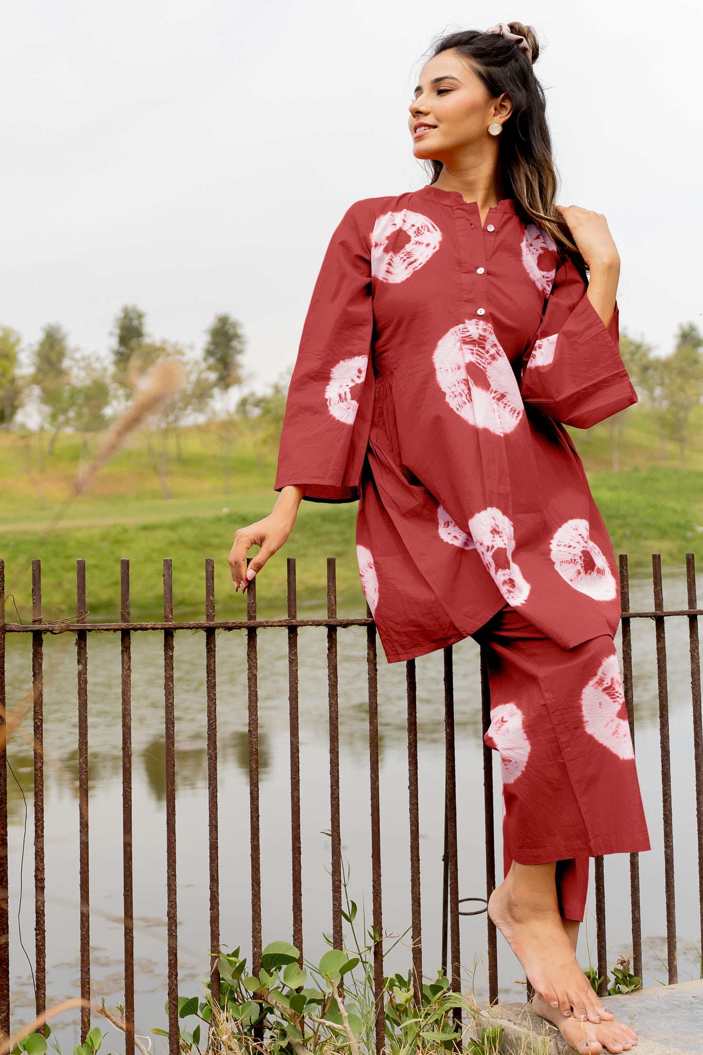 Latest Bandhani Print Co-ord Set