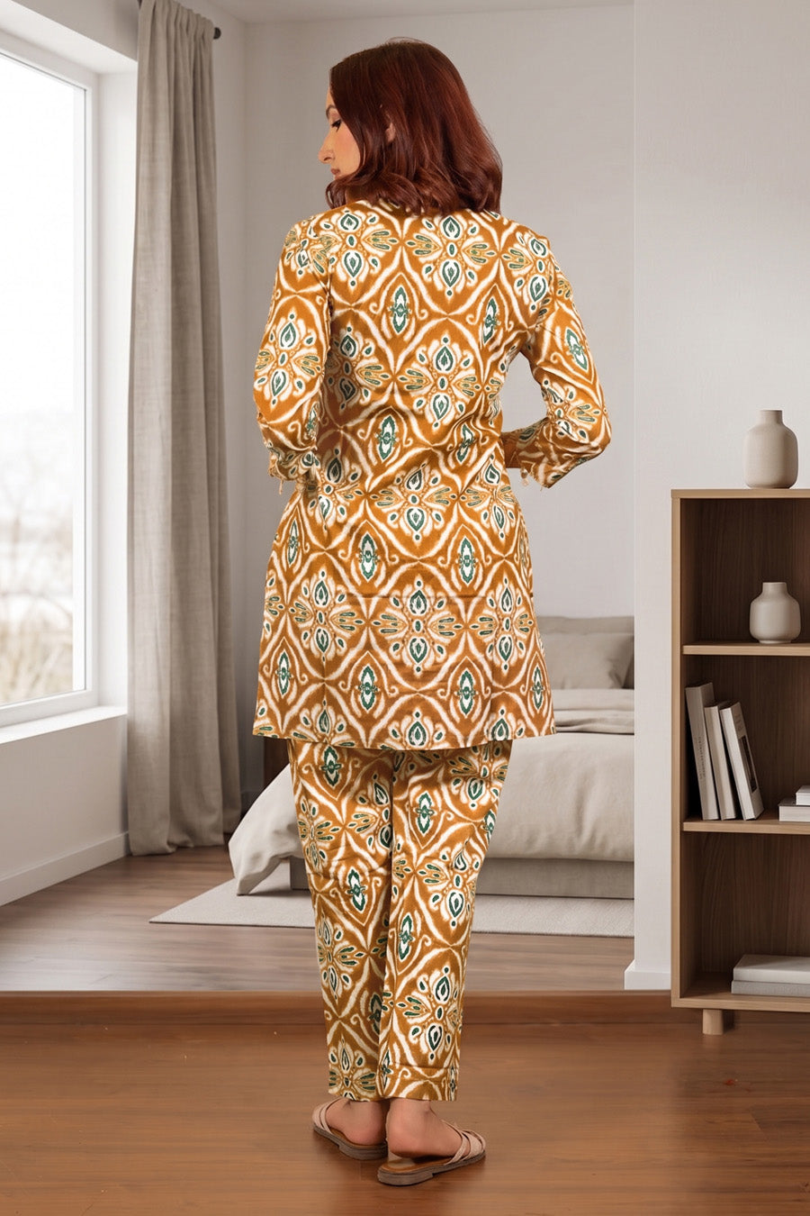 Latest Geometric Print Cotton Co-ord Set