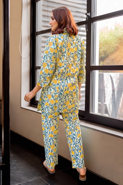 Latest Floral Print Cotton Co-ord Set