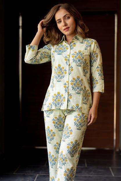 Latest Floral Print Cotton Co-ord Set