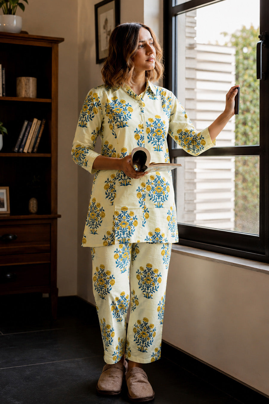 Latest Floral Print Cotton Co-ord Set