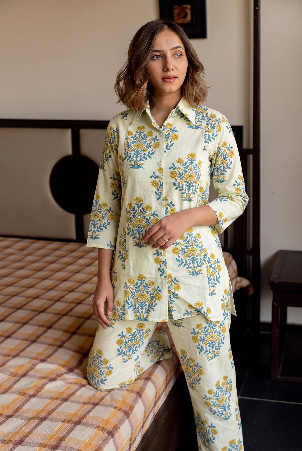 Latest Floral Print Cotton Co-ord Set