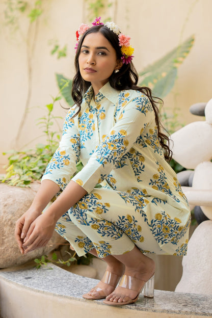 Latest Floral Print Cotton Co-ord Set