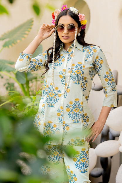 Latest Floral Print Cotton Co-ord Set