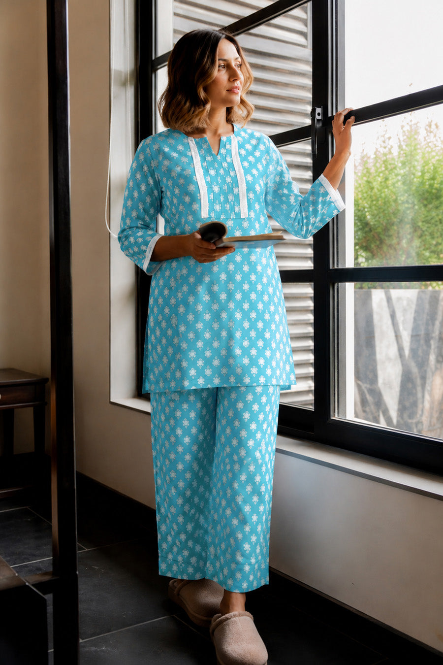 Latest Floral Print Cotton Co-ord Set