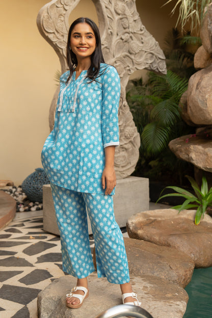 Latest Floral Print Cotton Co-ord Set