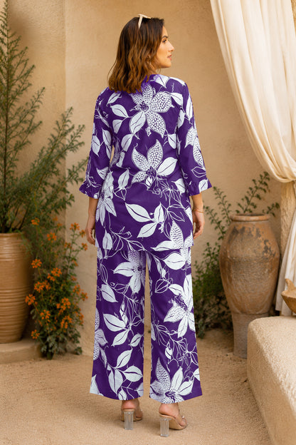 Floral Print Pure Cotton Co-Ord Set