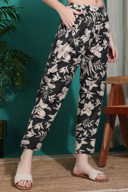 Fancy Floral Print Cotton Blend Co-Ord Set