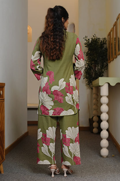 Beautiful Floral Printed Cotton Co-Ords Set