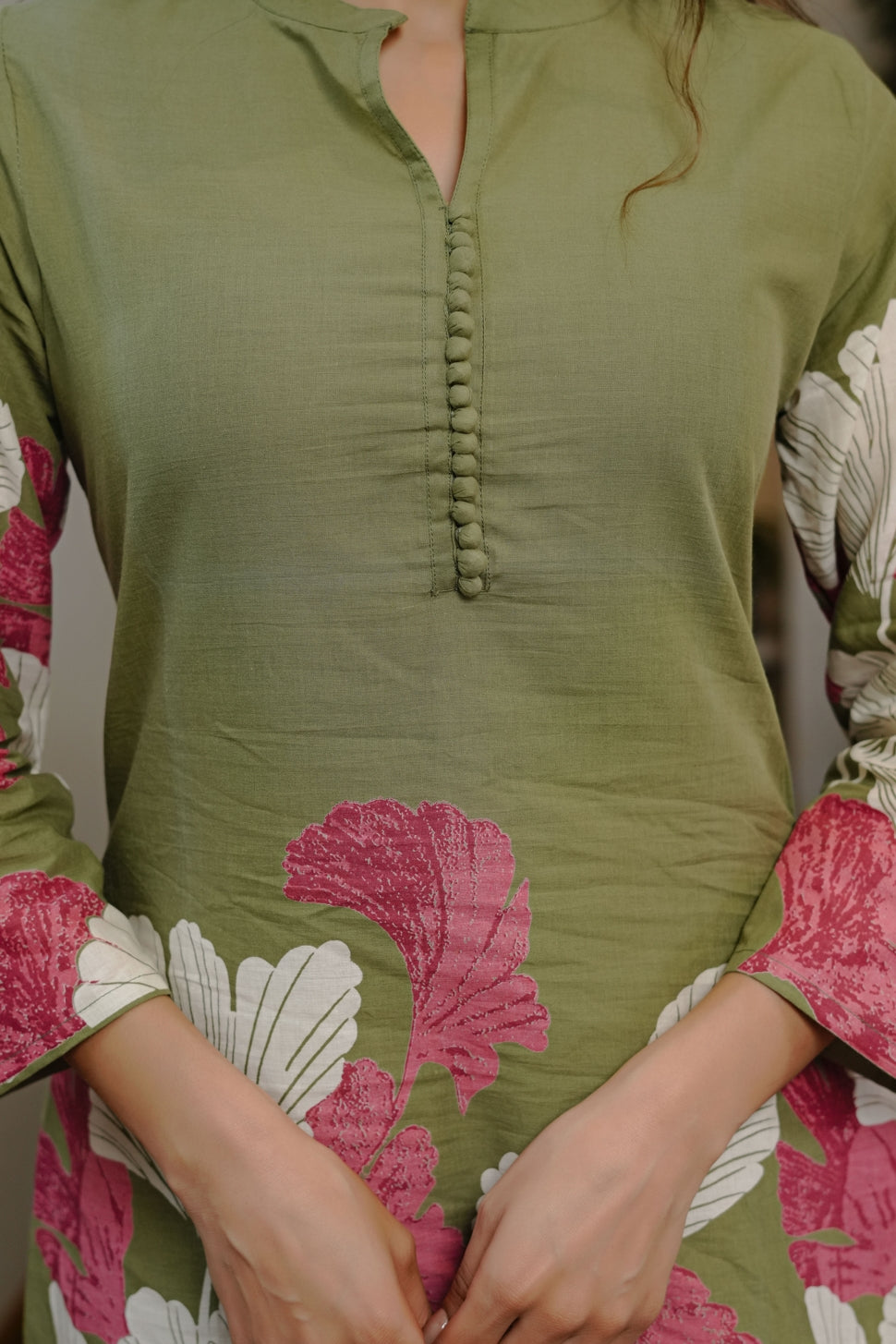 Beautiful Floral Printed Cotton Co-Ords Set