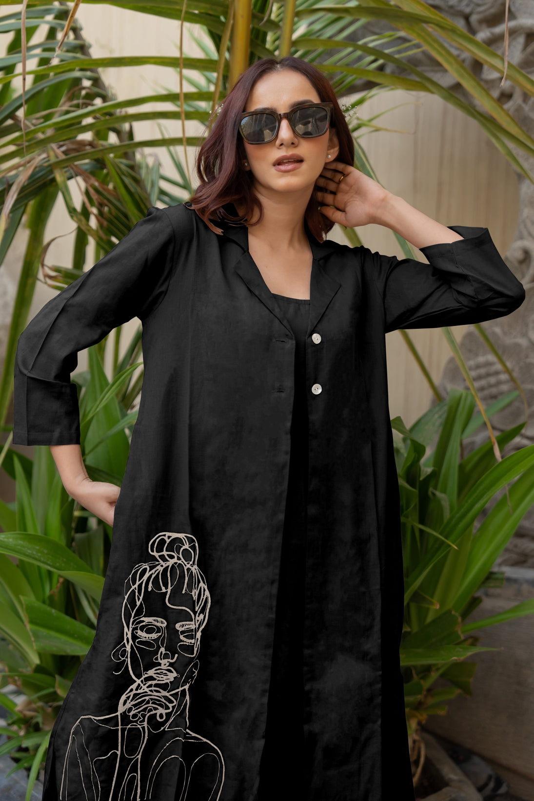 Flawless Hand Embroidery Soft Cotton Dress With Spaghetti