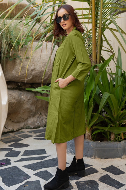 Flawless Hand Embroidery Soft Cotton Dress With Spaghetti